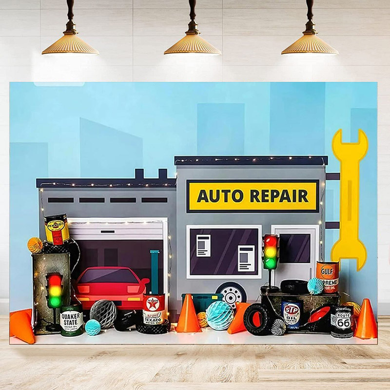 Auto Repair Shop Background - Auto Repair Shop Automobile Mechanic Photography